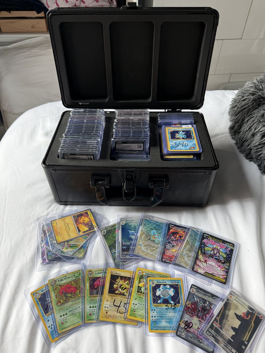 blakeholmanfit's tweet photo. Still available. Selling entire Pokemon collection online or in NYC. Worth around ~6k! Shoot me an offer 🤝

Can send over full details of lot upon request.

https://t.co/iabuZTyIfm

#pokemon #tcg #collectibles 

@BUYSELLTRADETCG @CardboardBanger 
@TattooedBST @CormickRips @ThePokeMD @VantaSeries @DannypTCG @tm1515152005 @CCCollectorTCG @GotdemCards @pokesafeway @MoneyTM1 @BcloutTCG @PokemonJosh2886 @SalientWolf @ILOVECOLLECTING