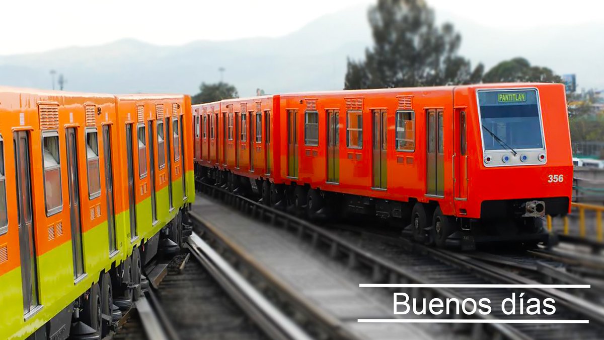 MetroCDMX's tweet photo. ¡Buenos días!, en estos momentos iniciamos el servicio. Temperatura en la Ciudad de México, Máx. 23° C Mín. 14° C https://t.co/INFx6lmHUE