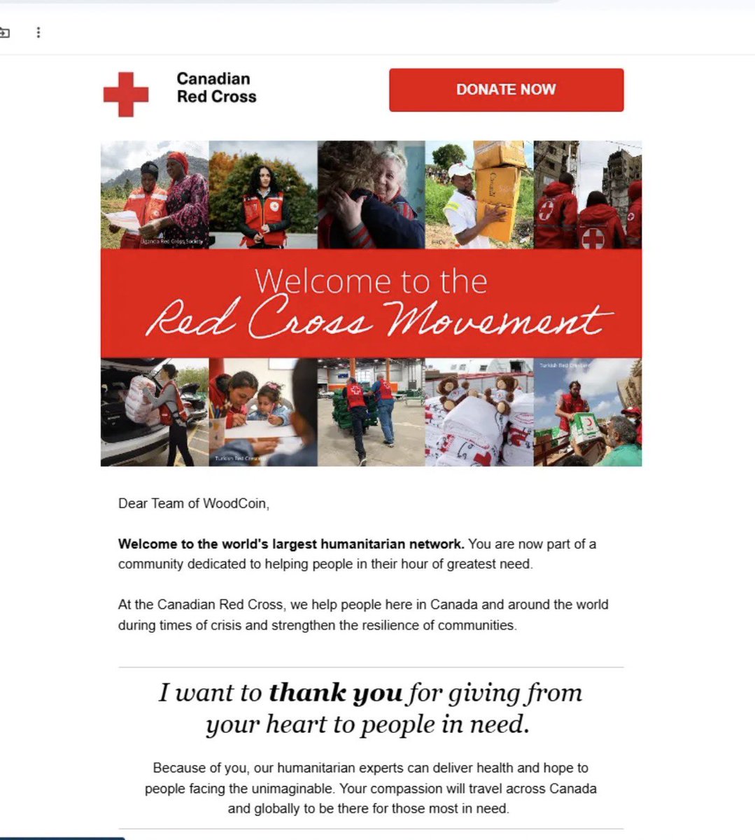 savethewoodhood's tweet photo. We have removed who needs removed and brought in a new team. 

This is bigger than a memecoin and we aren’t stopping. We have sent over $2000 CAD to @redcrosscanada and plan to continue doing so. 

We have been accepted into the Red Cross Movement. @ConradSauve 

Big things coming and a major announcement dropping soon ❤️

$WOODCOIN 0x857c74ded86eee5aae05f1e071ee296a446248c5

https://t.co/7GscJm9NpJ