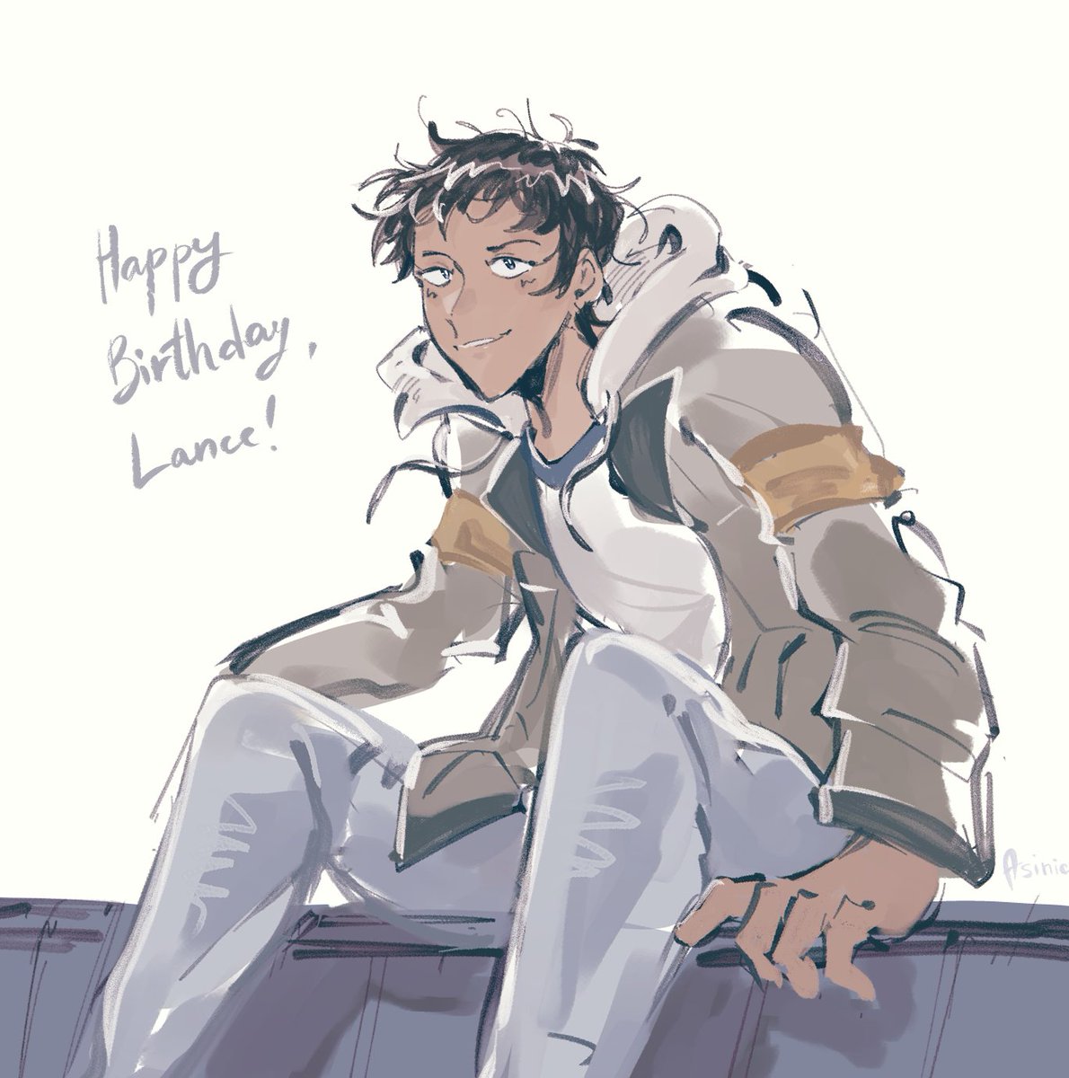 AsinicAnn's tweet photo. Happy birthday to Lance!! 💙❤️ 

the special boy! https://t.co/jcU58vCMyS