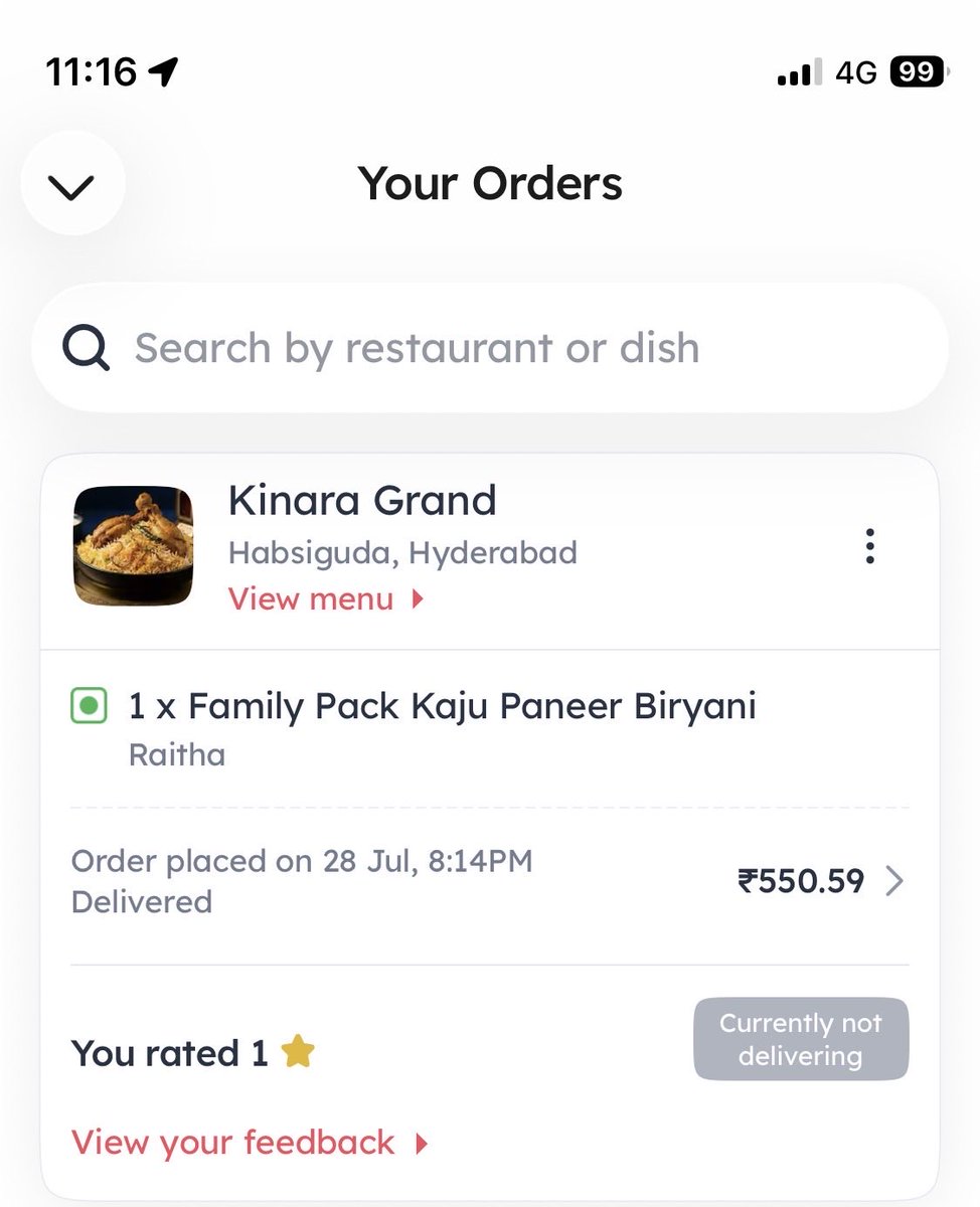 MouryaK7's tweet photo. @zomato biryani delivered have sand in it. Pls look into this. Please check the hygiene of restaurant https://t.co/heTbv7SZd2