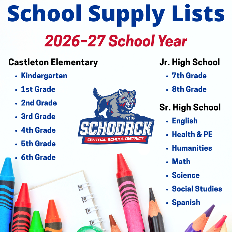 SchodackCSD's tweet photo. Still plenty of summer left, but 2026–27 school supply lists are now online if you're looking to get a head start on back-to-school shopping! Find them @ https://t.co/dQsXQ40Ign https://t.co/A58QX19ZJt