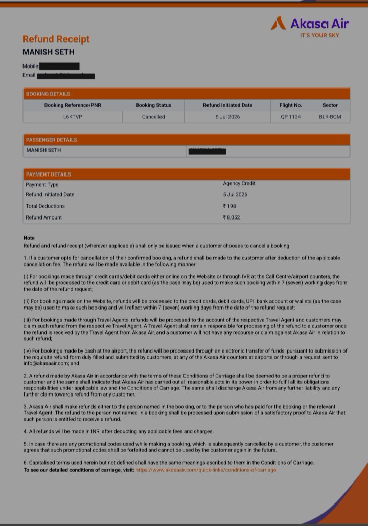 manishseth07's tweet photo. Extremely disappointed with @goibibo ! Booking: GOFLDSTALNMA3636801. After a serious road accident, @AkasaAir approved a 100% medical waiver/full refund. Yet Goibibo is offering only ₹997 + ₹3,623. Where is the remaining airline-approved refund? @consumerforum_ @DGCAIndia https://t.co/xy0DsL4Fk8
