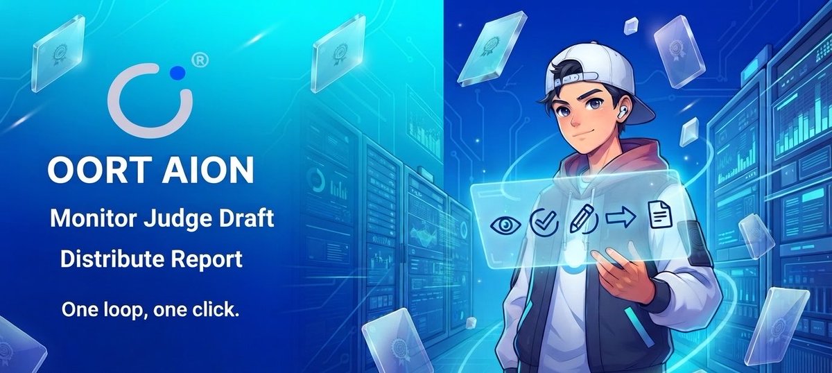 aboy1134's tweet photo. 𝐖𝐡𝐚𝐭 𝐀𝐜𝐭𝐮𝐚𝐥𝐥𝐲 𝐇𝐚𝐩𝐩𝐞𝐧𝐬 𝐈𝐧𝐬𝐢𝐝𝐞 𝐀𝐈𝐎𝐍

Most people hear "AI agent running your marketing" and picture something unsupervised, publishing whatever it wants while you sleep.
 That's not how @oortech built AION, and understanding the actual mechanics behind it changes what the tool means entirely.

AION is a multi agent system designed to automate the operational layer of a Web3 project, social media, community management, internal collaboration, and paid media, without removing the human from the decision that actually matters. Every agent inside it runs its own continuous loop, but that loop always ends at the same place. 
A human click. Nothing goes public without an operator approving, rejecting, or rewriting it first.

Here's the actual cycle every module follows, and it's worth understanding because it's the same five steps regardless of which channel the agent is working in.

𝐌𝐨𝐧𝐢𝐭𝐨𝐫 ➜ The agent watches continuously, not on a schedule, not when someone remembers to check, but constantly, across whatever it's assigned to track.
𝐉𝐮𝐝𝐠𝐞 ➜ It doesn't treat every signal as equally important. It evaluates relevance first, filtering out noise before anything moves forward.
𝐃𝐫𝐚𝐟𝐭 ➜ Once something is judged worth acting on, the agent writes the actual response, reply, or piece of content, ready for review, not ready to publish.
𝐃𝐢𝐬𝐭𝐫𝐢𝐛𝐮𝐭𝐞 ➜ The draft routes to the operator's group, a single click away from either going live or getting sent back.
𝐑𝐞𝐩𝐨𝐫𝐭 ➜ The cycle closes with a record of what happened, so the team isn't guessing at what the agent did or why.

𝑴𝒐𝒏𝒊𝒕𝒐𝒓, 𝒋𝒖𝒅𝒈𝒆, 𝒅𝒓𝒂𝒇𝒕, 𝒅𝒊𝒔𝒕𝒓𝒊𝒃𝒖𝒕𝒆, 𝒓𝒆𝒑𝒐𝒓𝒕. 𝑻𝒉𝒂𝒕'𝒔 𝒕𝒉𝒆 𝒆𝒏𝒕𝒊𝒓𝒆 𝒂𝒓𝒄𝒉𝒊𝒕𝒆𝒄𝒕𝒖𝒓𝒆. 𝑬𝒗𝒆𝒓𝒚 𝒎𝒐𝒅𝒖𝒍𝒆 𝒋𝒖𝒔𝒕 𝒄𝒉𝒂𝒏𝒈𝒆𝒔 𝒘𝒉𝒂𝒕 𝒊𝒕'𝒔 𝒎𝒐𝒏𝒊𝒕𝒐𝒓𝒊𝒏𝒈 𝒂𝒏𝒅 𝒘𝒉𝒆𝒓𝒆 𝒊𝒕'𝒔 𝒅𝒊𝒔𝒕𝒓𝒊𝒃𝒖𝒕𝒊𝒏𝒈 𝒕𝒐.

——————————————————

Take the Social Media Manager as a concrete example. It continuously tracks roughly 88 curated accounts spanning blockchain, AI, DePIN, and media. It judges which of those signals are actually relevant to your project, drafts a reply worth sending, and routes that draft straight to your ops group.

 A human makes the single decision that matters, whether it goes out or not. Everything before that decision, the watching, the filtering, the writing, already happened without anyone needing to sit and refresh a timeline all day.

Two design principles sit underneath all of this, and they explain why the system behaves the way it does. 

☆ The first is human-in-the-loop by default, meaning the click isn't an optional safety feature bolted on afterward, it's the entire point of the architecture. 

☆ The second is honesty over hallucination. If AION doesn't have the data it needs, or the data it has is stale, it says so instead of quietly filling the gap with something invented. 

That second principle matters more than it might first seem, because the fastest way to lose a community's trust is a confidently wrong answer delivered with no hesitation.

The result is a system that isn't ten disconnected tools duct taped together, one for monitoring, another for drafting, a third for scheduling. It's one loop, repeated across every function a Web3 team actually needs, with the operator only ever dealing with a decision, never the logistics behind it.

That's the actual story here, Not a bot replacing judgment, but a system built specifically to remove everything except the judgment.

🦭#AION @oortech