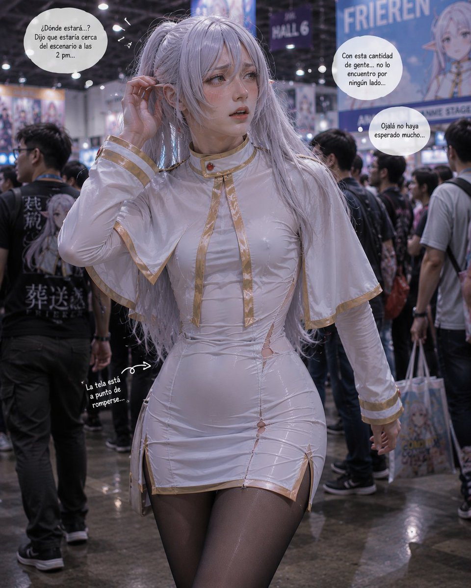 AlecTurner05's tweet photo. -Su novia lo llevo a otro concurso de cosplay pero está vez el traje le quedó muy ajustado por lo que se rompía con cada paso que daba , desesperado busca a su novia en el público no logra verla y las miradas poco a poco se centran en él-

Amor?.. d-dijo que estaría cerca... https://t.co/Vsz88OOc1O