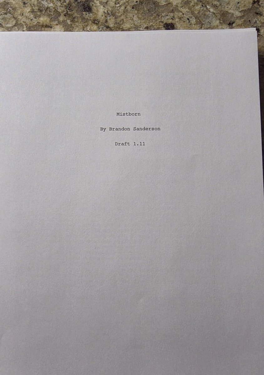 CultureCrave's tweet photo. The first script draft for the ‘Mistborn’ movie is finished  

• Project is in development at Apple 

• Brandon Sanderson has creative control https://t.co/nqgQN66vvp