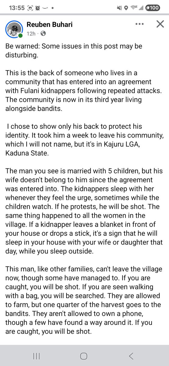 YarKafanchan's tweet photo. PLEASE READ THE WHOLE THING!!! This is currently happening in Kajuru in Kaduna State. Our people are now under bandit rule. If the rest of Nigeria refuses to pay attention, it will be all of you eventually. Our people do not deserve to live this kind of life. https://t.co/EtP5CYEFir