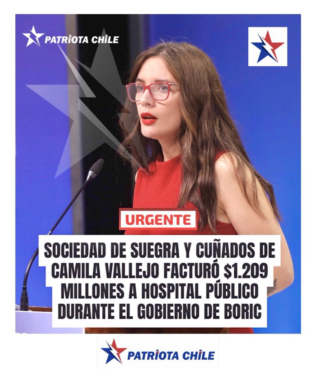 Soubirous_33's tweet photo. 🔴 URGENTE | Patriotas, NO Olvidar los contratos con las empresas de su Suegra que ejecutó La MITÓMANA Vallejos, son más de $2.900 MILLONES. Ahora exige Transparencia, Capacidad y habla de MENTIRAS La Reina de las Fake News. RT #VallejosDevuelveLaPlata @Contraloriacl @CDE_CHILE https://t.co/HKfCLvKcoe