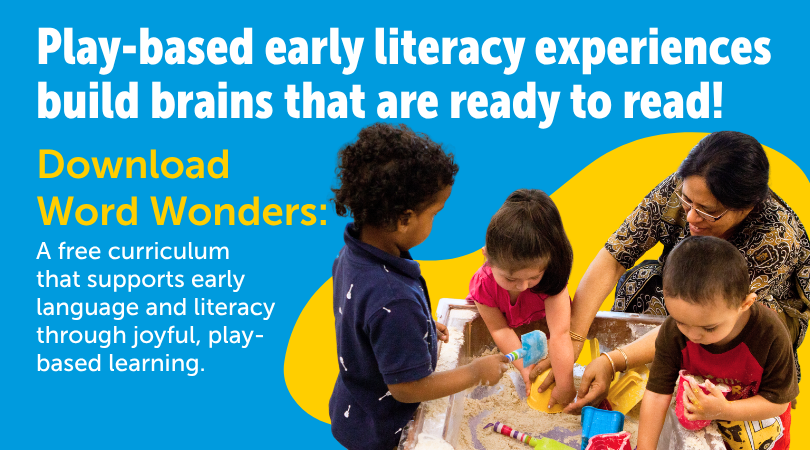 ZEROTOTHREE's tweet photo. Early literacy is not early reading. 

Nurturing everyday moments and language-rich experiences during the first years of life helps children build the skills they'll need to succeed. That's why we're excited to launch Word Wonders: https://t.co/p1EltEJmLW https://t.co/ch7cvHR7Sm