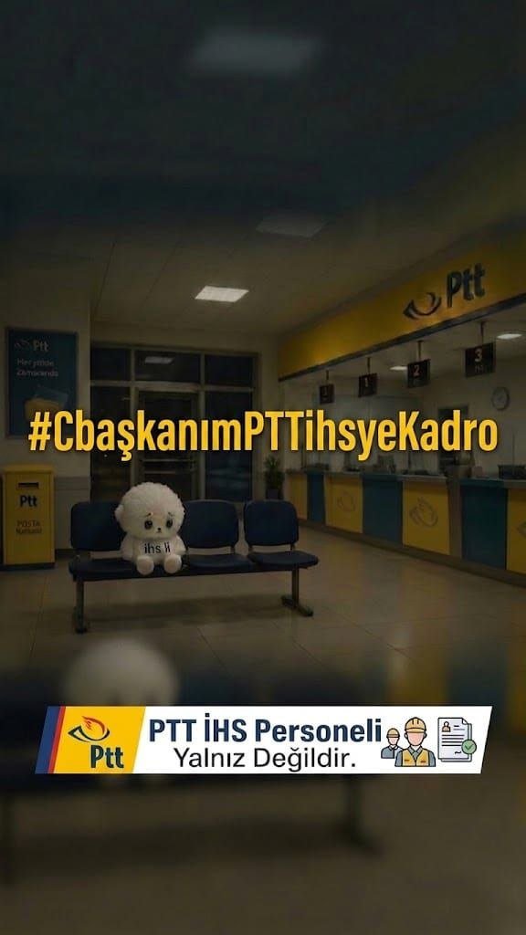 ercoosen's tweet photo. #CbaşkanımPTTihsyeKadro
Eşit işe eşit hak istiyoruz. PTT İHS personeline kadro verilmesi çalışma barışını güçlendirecektir. https://t.co/tpDF7xJ56L