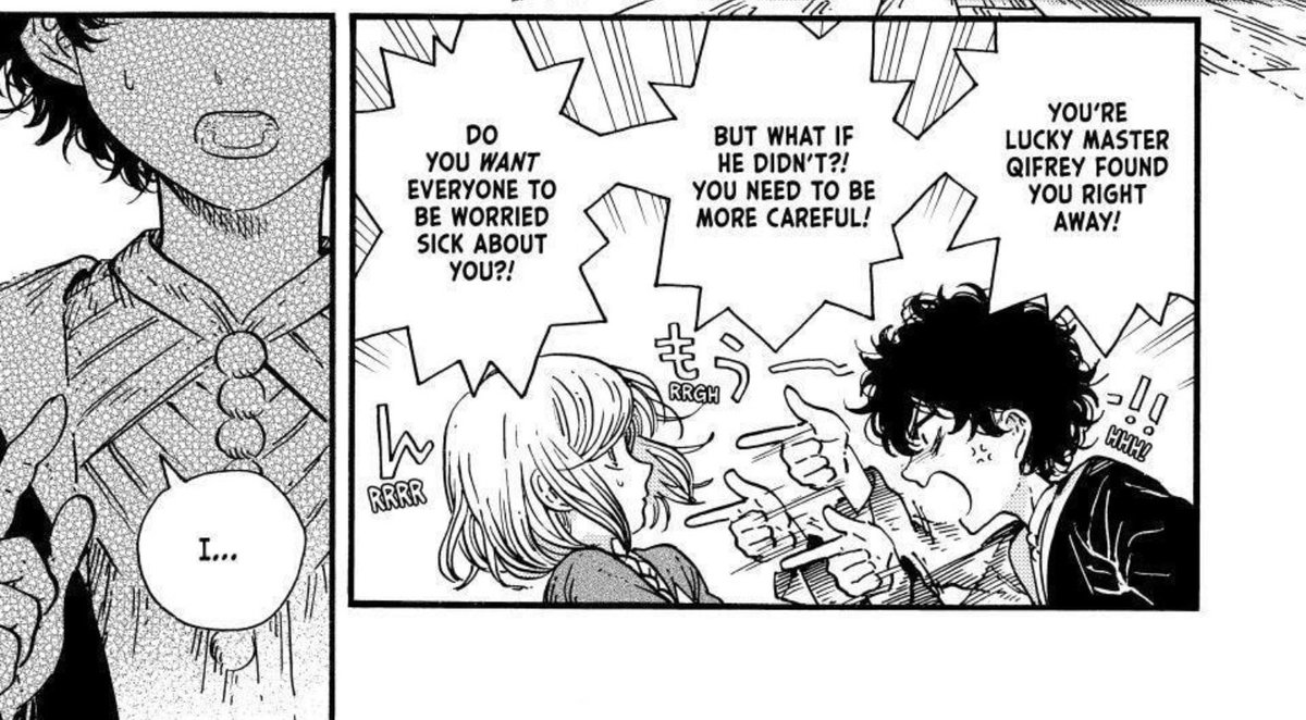 _cuvpake_'s tweet photo. #whaspoilers 
Agott channelling her inner Olruggio lmao

I know this is another parallel between orufrey and arkco but please I beg you girls to not turn out like your masters...they're in the trenches I tell you https://t.co/zP399JofpO