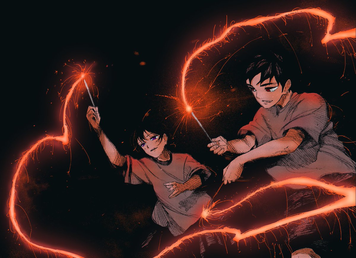 Suzaku1167311's tweet photo. Kunishige and Chiaki - Kagurabachi coloring
#Kagurabachi #カグラバチ https://t.co/Lnjc2AOe4A