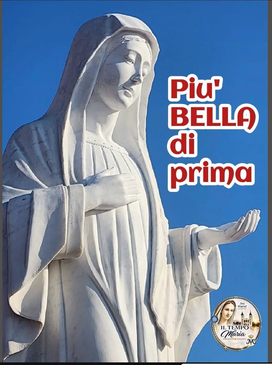 DePadova_Peppe's tweet photo. PIÙ BELLA DI PRIMA!

L'odio ha imbrattato una statua.
L'amore dei ragazzi della Comunità Cenacolo l'ha fatta tornare a splendere.
Questa è la risposta più bella.
❤️ Ave Maria!

#Medjugorje #ReginaDellaPace #ComunitàCenacolo #Preghiera #Fede #Speranza #ConMariaVersoGesù
#28luglio https://t.co/W2aQORnMqe