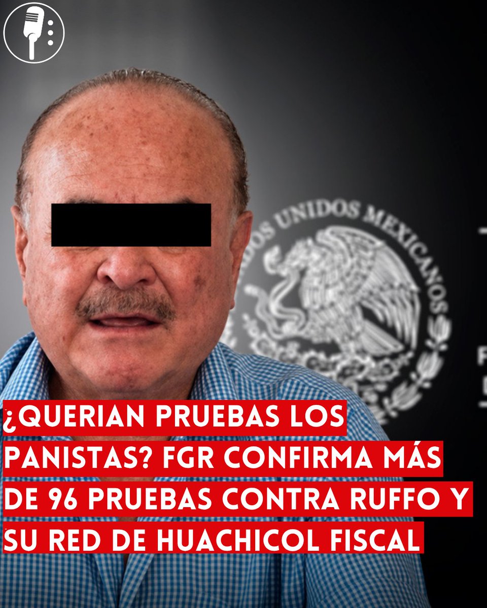 YosoyPedrero's tweet photo. 🚨 OJO: FGR ASEGURA TENER 96 DATOS DE PRUEBA CONTRA ERNESTO RUFFO APPEL Y DESCARTA PERSECUCIÓN POLÍTICA

La Fiscalía General de la República (FGR) informó que la investigación contra el exgobernador de Baja California, Ernesto Ruffo Appel, reúne 96 datos de prueba y sostuvo que el caso no tiene motivaciones políticas, sino que deriva de una investigación por presunta delincuencia organizada y contrabando de hidrocarburos.

De acuerdo con la Fiscalía, las indagatorias iniciaron tras el hallazgo de 33 ferrotanques abandonados en Ramos Arizpe, Coahuila. A partir de ese descubrimiento, las autoridades reconstruyeron la ruta del combustible e identificaron una presunta red de importación irregular vinculada con la empresa Ingemar, de la cual Ruffo Appel fue accionista y secretario del Consejo de Administración.

La FGR señaló que entre las pruebas recabadas se encuentran dictámenes periciales en química, ingeniería mecánica y eléctrica, estudios criminalísticos, análisis financieros, fotografías, documentos aduanales, cartas porte, registros ferroviarios y evidencia corporativa. Asimismo, indicó que el posible daño al erario podría superar los 4 mil millones de pesos.

Por su parte, la presidenta Claudia Sheinbaum Pardo rechazó que el caso tenga un trasfondo político y afirmó que la Fiscalía ha presentado "muchísimas pruebas". También recordó que la investigación no involucra únicamente a Ruffo Appel, sino al menos a otras ocho personas presuntamente relacionadas con la red de contrabando de combustible.