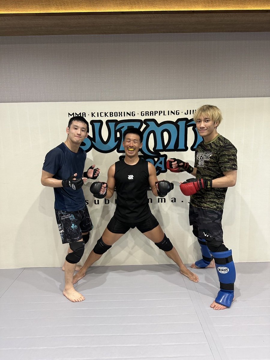 jyunya_sawaki's tweet photo. 試合前最後のパンクラスバンタム級11位の
合島さんとの練習🔥
お陰様で試合に向けていい練習出来ました🙏
必ず勝ちます！

#PANCRASEBLOOD12
#submitmma https://t.co/hyejPQQ93J