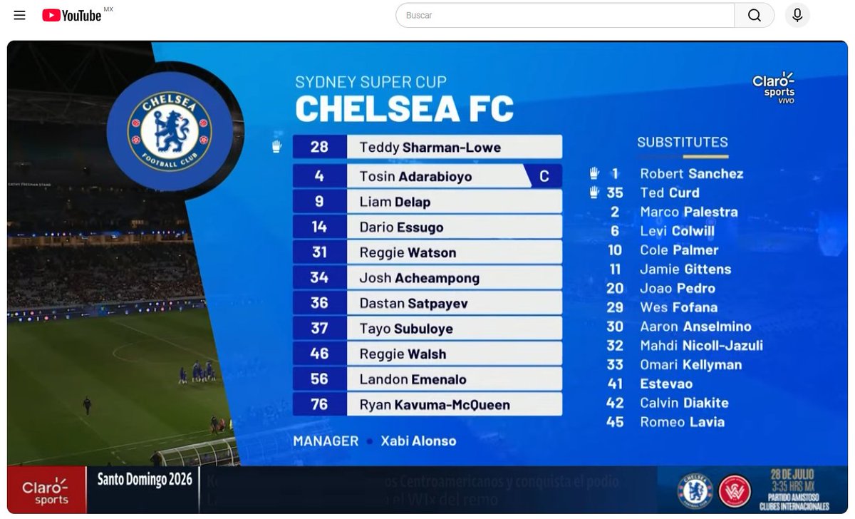Laviaismo's tweet photo. Ya se que ganó el Chelsea, pero vamos  verlo hay que aprovechar que @ClaroSports dejó el partido completo en Youtube. https://t.co/uMSHMU0FmB