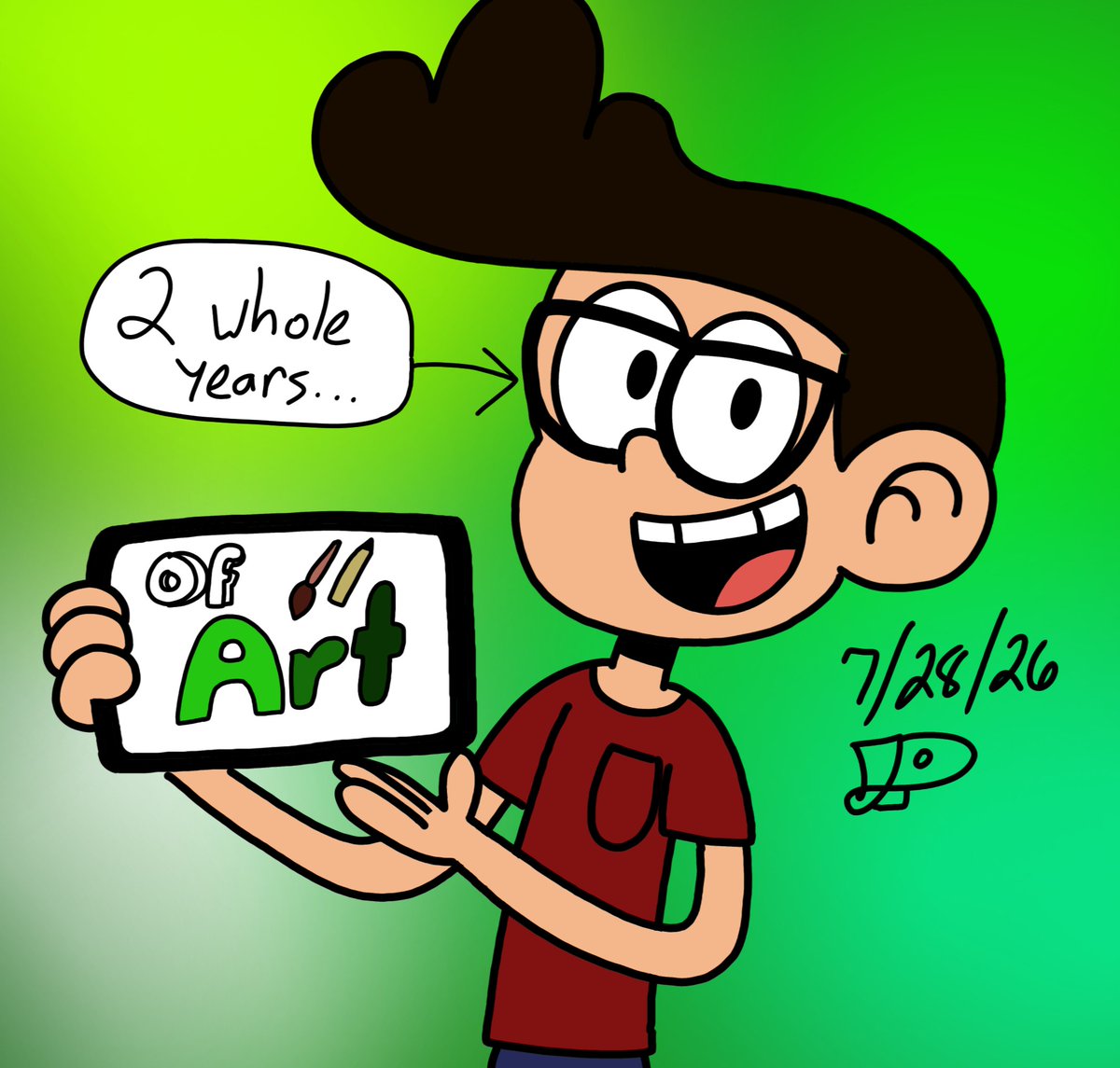 JordanP__24's tweet photo. Another year has flown by since I started doing art. To cherish my 2nd year I had to make my tradition post. To everyone who love my draws or even follow me I thank you so much. 2️⃣✨️♥️

#theloudhouse #fanart #myoc #2ndanniversary❤️ https://t.co/WOkBREFa9E