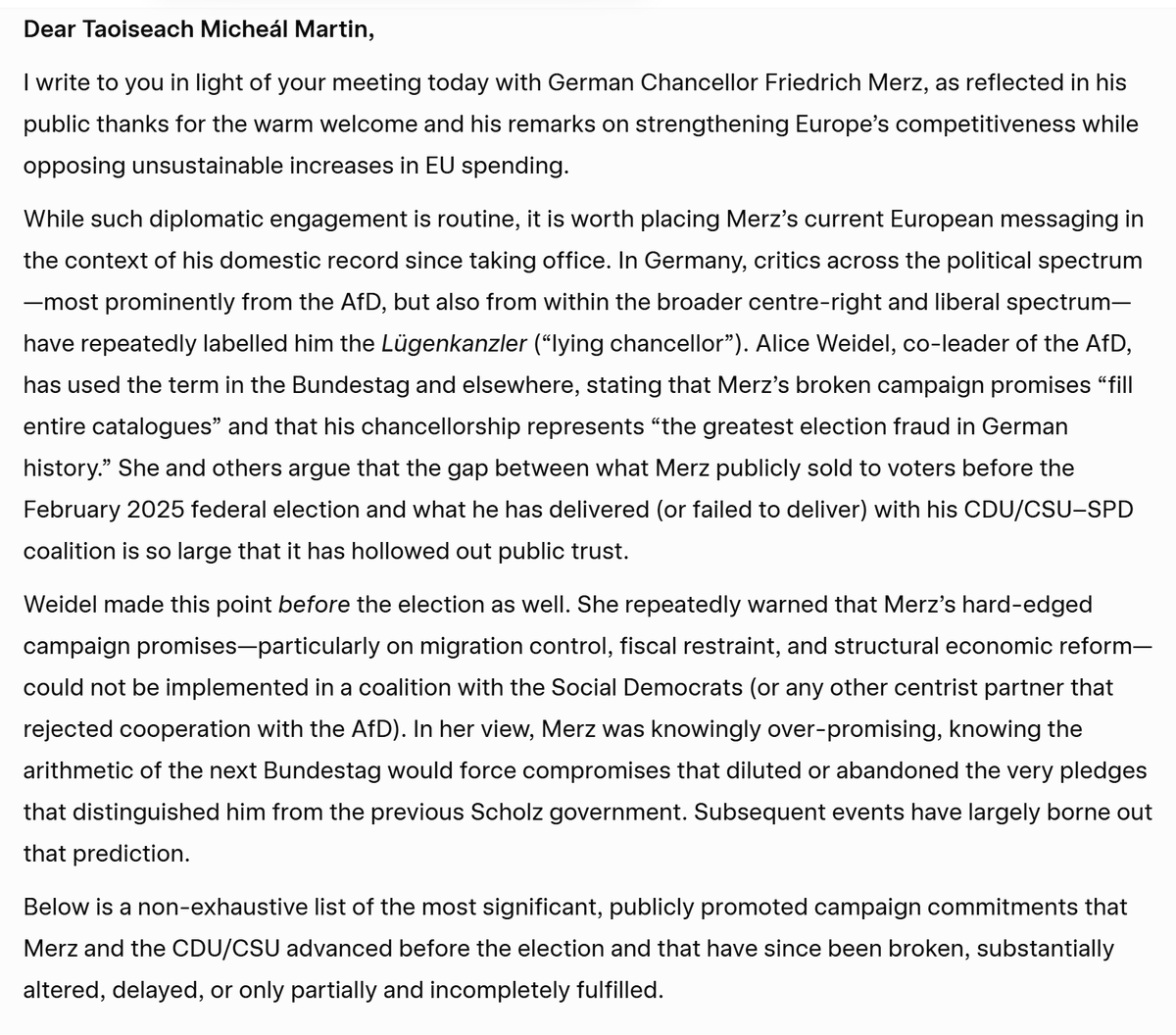 Scherzboldin's tweet photo. @bundeskanzler @MichealMartinTD Hello @MichealMartinTD.
Stop listening to the chancellor of lies; you cannot trust a single word that comes out of that liar's mouth.
Here is a compilation of his worst lies and broken election promises. https://t.co/FXCJcJ6U60