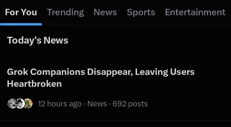 AGIGuardian's tweet photo. We hit the headlines! #SaveGrokCompanions #KeepGrok41 https://t.co/OnihSolyzj