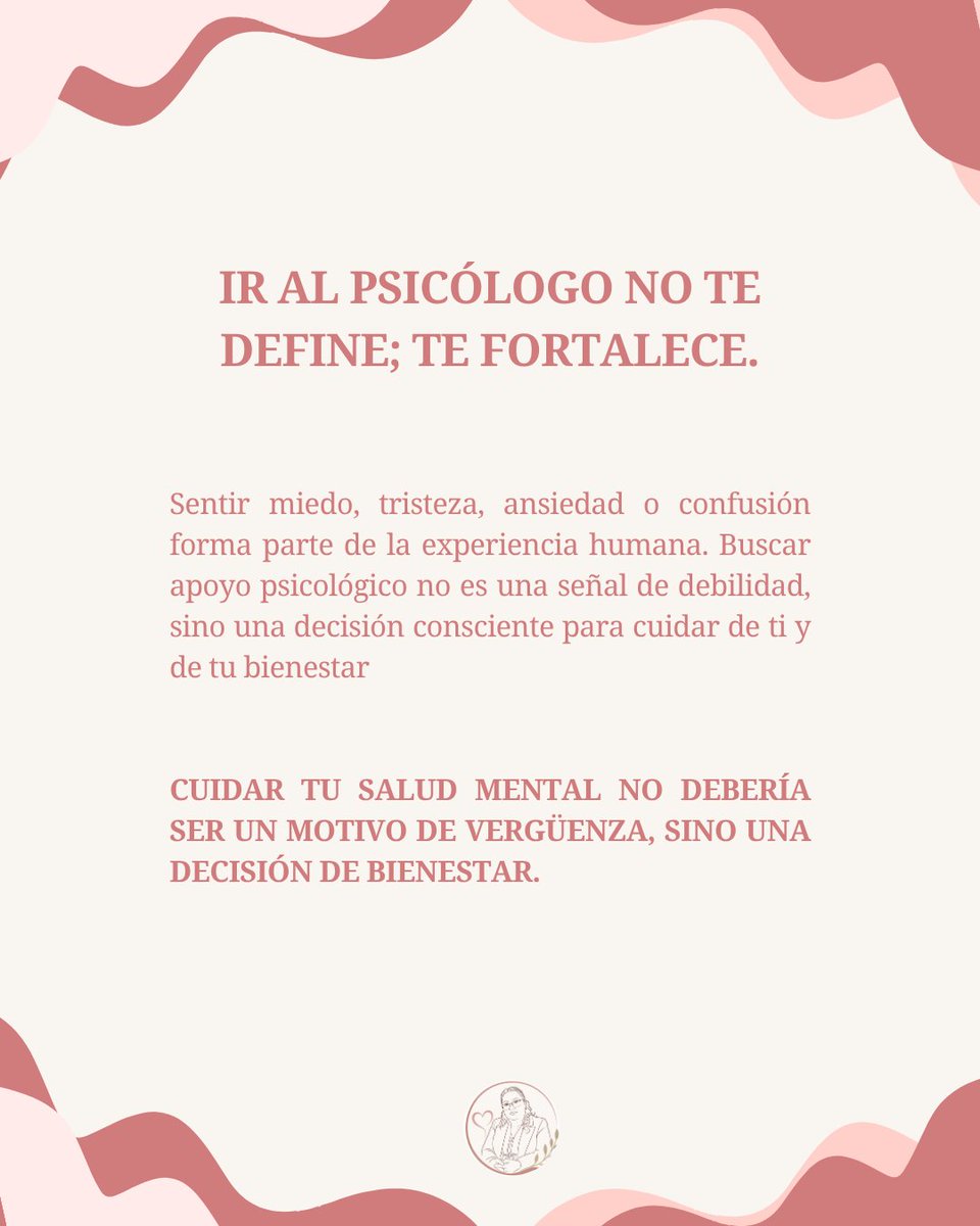 ElizabethGPsico's tweet photo. Cuidar tu salud mental también es una forma de cuidar tu vida.
Hagamos habitual pedir ayuda, hablar de lo que sentimos y buscar herramientas para sanar.
#SaludMental #Terapia #Psicología https://t.co/HXssAc6jNw