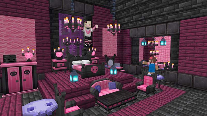 eluguide's tweet photo. 【速報】マイクラ統合版に、サンリオキャラクターのコラボ家具が登場！

「Hello Kitty and Friends Furniture Add-On」が配信され、購入するとサンリオ仕様の家具や小物が大量に追加されます！

■価格と対応機種
価格は1430円（1510コイン）で、
すべてのマイクラ統合版（Switch / PlayStation / Xbox / iOS / Android / PC）に対応。

■購入方法
タイトル画面からマーケットプレイスを開くと「Hello Kitty and Friends Furniture Add-On」があり、選ぶと購入画面に進めます。
※表示されない場合は右上から検索してください。

■コラボ衣装が期間限定で無料配布
2026年8月28日まで「けろけろけろっぴ衣装」が無料ダウンロードできます！

タイトル画面→更衣室を開き、下の「おすすめのアイテム」から、KEROPPI OUTFITを装備すれば完了です！
※「購入」と表示されることがありましたが、選択しても無料で装備できることを確認しました。

サンリオの世界を思う存分楽しんじゃいましょう！！