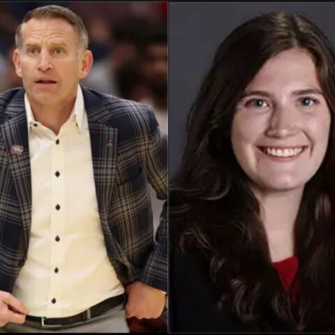 BSO's tweet photo. Bama HC Nate Oats Marries His 31-Year-Old Ex-Assistant Alex Accetta, Whom He Left His Wife of 26 Years, Mother of His 3 Kids and Cancer Survivor For (Wedding) ==> https://t.co/9xJyxS2ozJ https://t.co/0emoXjxw5Q