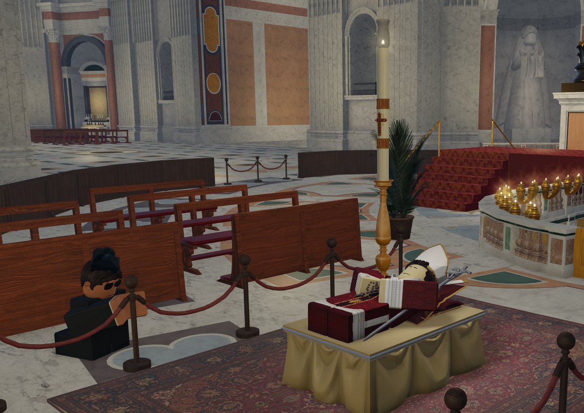 belli_frances's tweet photo. Today marks the second day that we have been keeping vigil in silent prayer beside the body of Pope Gregory XVII. https://t.co/EIMYtcSvx9