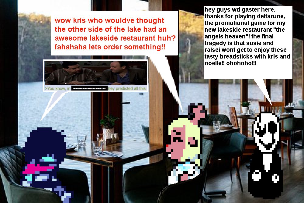 TWILITESILENCE's tweet photo. chapter 7 side b according to this post #deltarune #deltarunespoilers https://t.co/zrkFoJR8hv