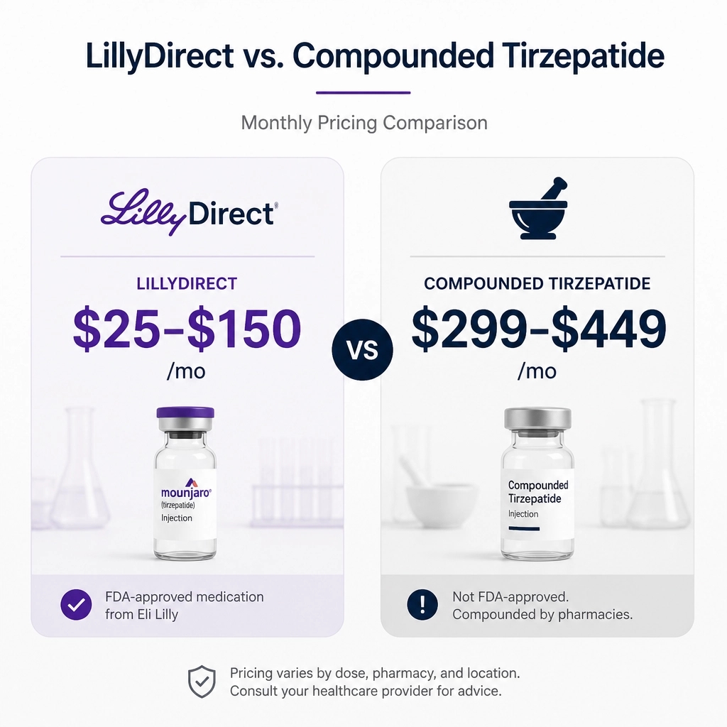 direct meds tirzepatide pricing Explained: What Consumers Should Know About Compounded Semaglutide and via Telehealth DirectMeds Review 2026: Pricing, Pros