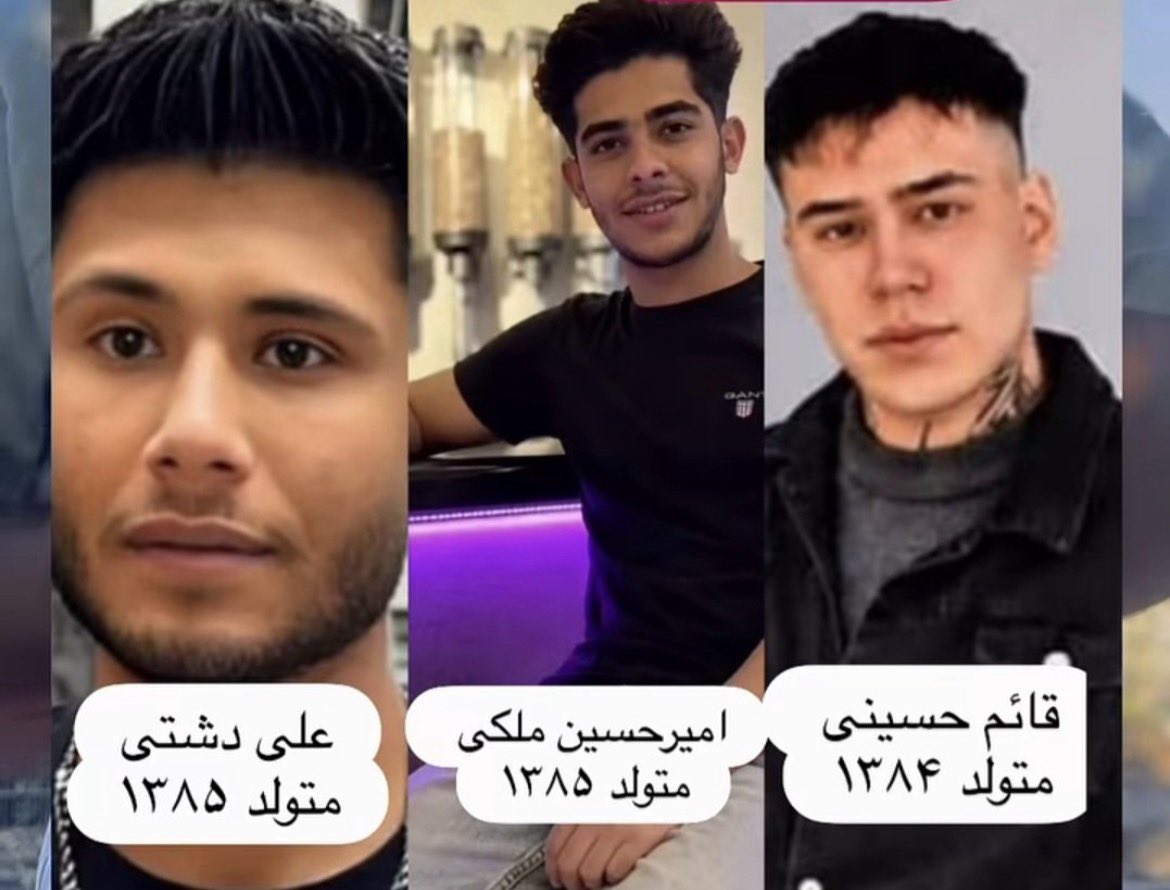DayiJan97's tweet photo. They are on the list !!!!! 
#StopExecutionsInIran  
#Ali_Dashti
#Amirhossein_Maleki 
#Qaem_Hosseini https://t.co/tot61kUU7s