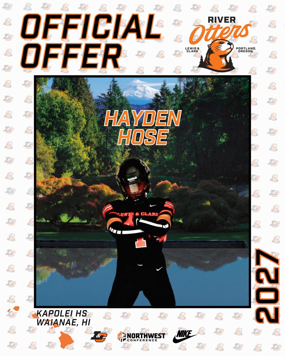 HaydenHose_'s tweet photo. Blessed to recieve my very first offer to Lewis &amp; Clark. Thank you coach @nozoeboi for giving the opportunities to me. @kapoleifootball WE COMING THIS YEAR https://t.co/3a7ak2RSzX