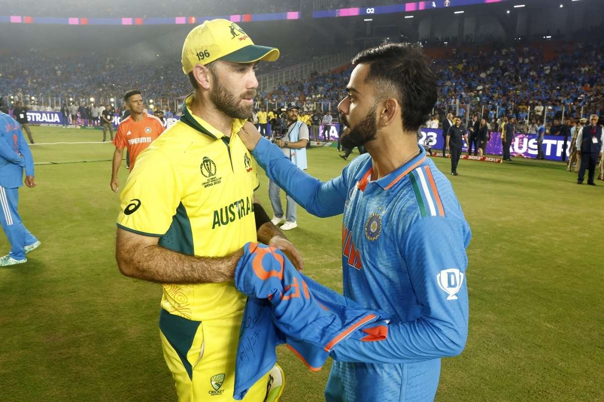 imkevin149's tweet photo. I ran for Virat Kohli's signed jersey after the 2023 CWC final and that beauty now hangs proudly in my bedroom we overcame the greatest of all time one of the great memories of my cricket journey.

Glenn Maxwell to Fox sports ❤️ https://t.co/w9ZhEn0DLe
