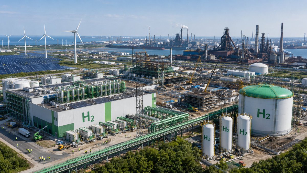 AleaSoftEnergy's tweet photo. 🏭 Comienzan a aparecer señales de que el sector del hidrógeno verde está entrando en una nueva etapa: la construcción de grandes instalaciones vinculadas a consumidores industriales concretos.
#HidrógenoRenovable #HidrógenoVerde #EnergíasRenovables #EnergyForecasting https://t.co/sVamvexEfs