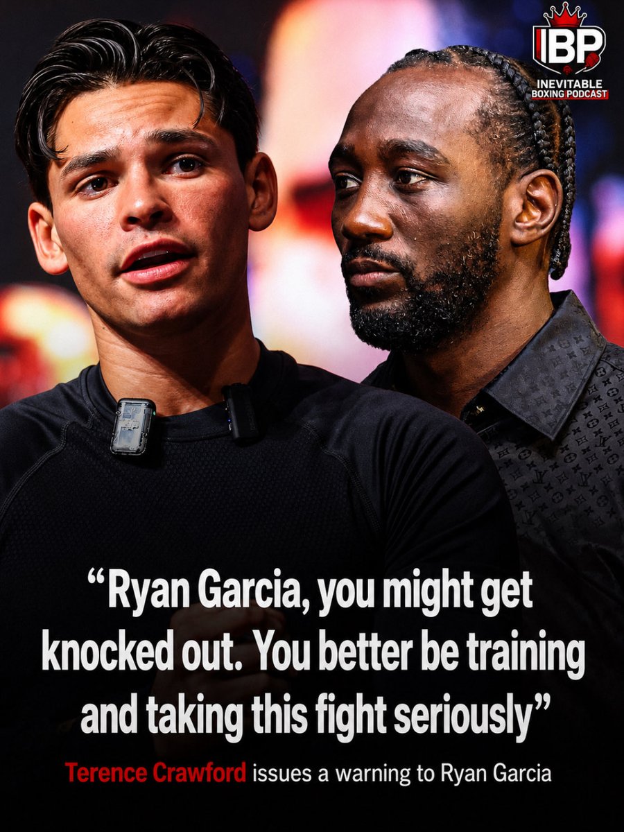 AdrianReyn79551's tweet photo. 🚨Just In: Terence Crawford letting Ryan Garcia know he better start getting Ready to fight Conor Benn because he is seeing him potentially getting knocked out.

Does he have a valid point⁉️￼👀 https://t.co/8bUdJUZrzW