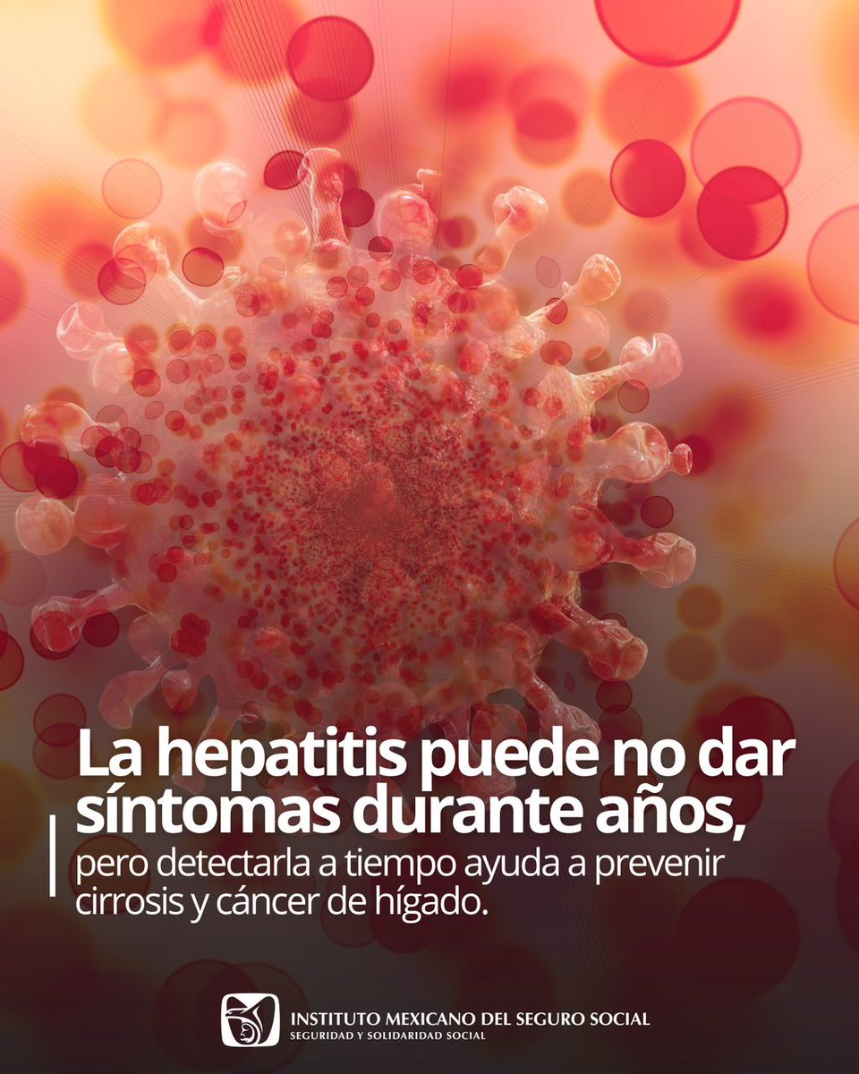 Tu_IMSS's tweet photo. 🗓️ 28 de julio | Día Mundial contra la #Hepatitis. 🦠

Detectar a tiempo puede salvar vidas.

🔍 Identifica los síntomas.

🧼🧴¡Y no olvides prevenir con higiene, vacunación y protección!

#DíaMundialContraLaHepatitis https://t.co/eJfMevRoMr