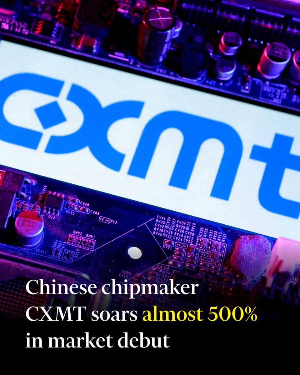 OrryxGlobal's tweet photo. Investors flocked to the world’s fourth-largest producer of DRam, making its IPO the biggest in mainland China since 2010. https://t.co/xTfOPS9Q6P