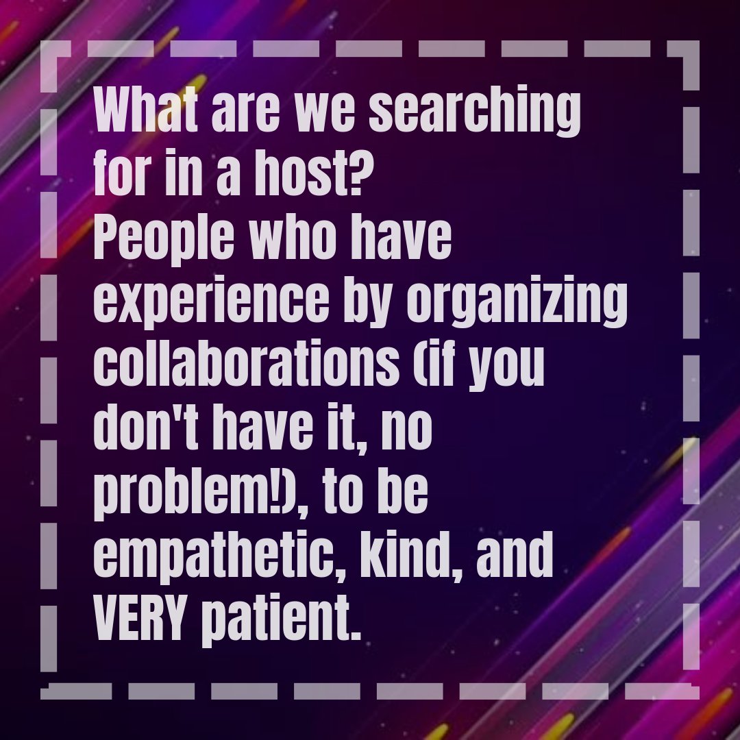 justdancecollab's tweet photo. We're looking for a new host? If you're interested, please fill the form! https://t.co/FQ9PHndxNN