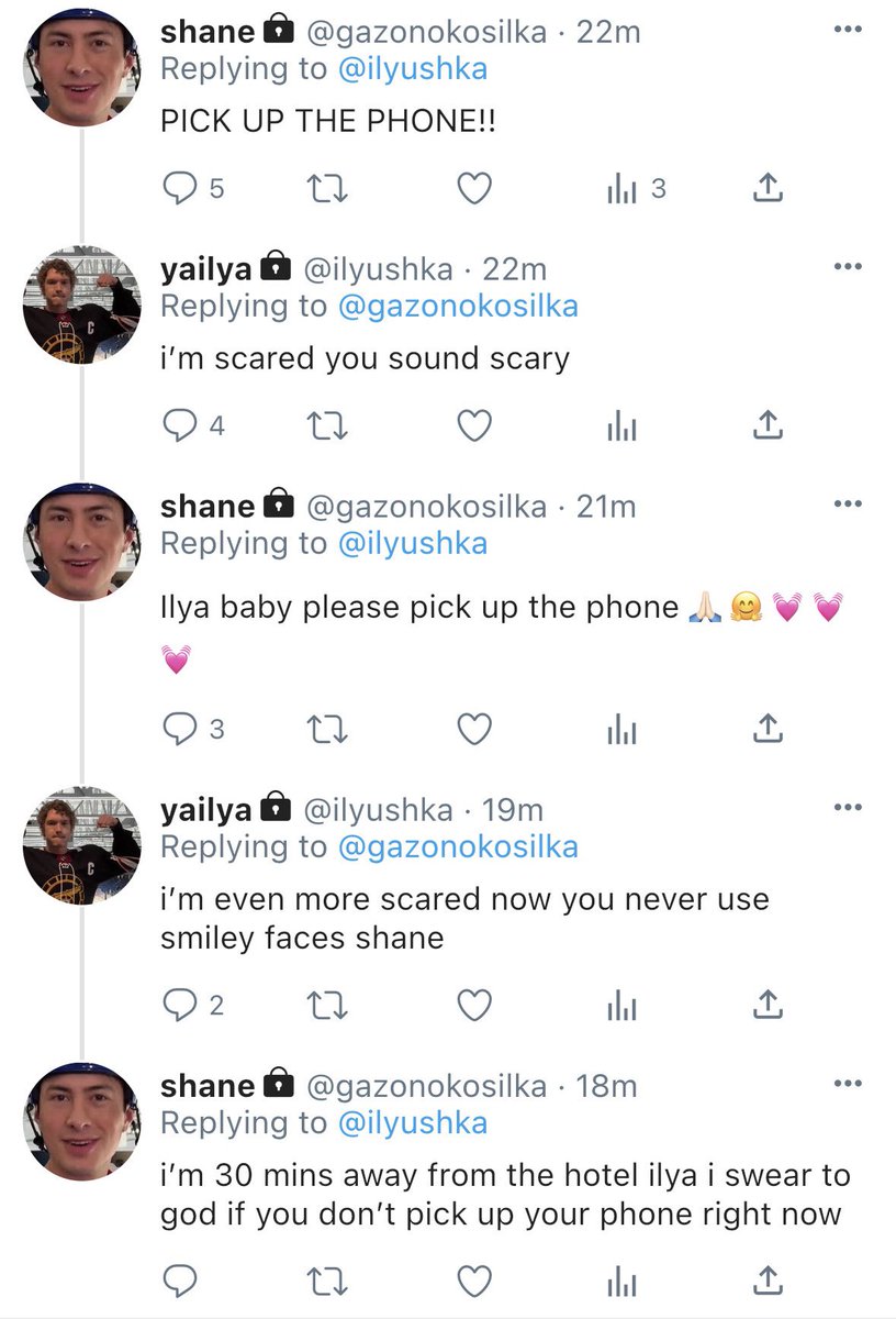 handsywoman's tweet photo. 2 tweets #hollanov smau. Before one of their games for Ottawa, Ilya accidentally posts a picture of Shane on his official page instead of priv 🤷🏻‍♀️ https://t.co/L3YOn1wEIU