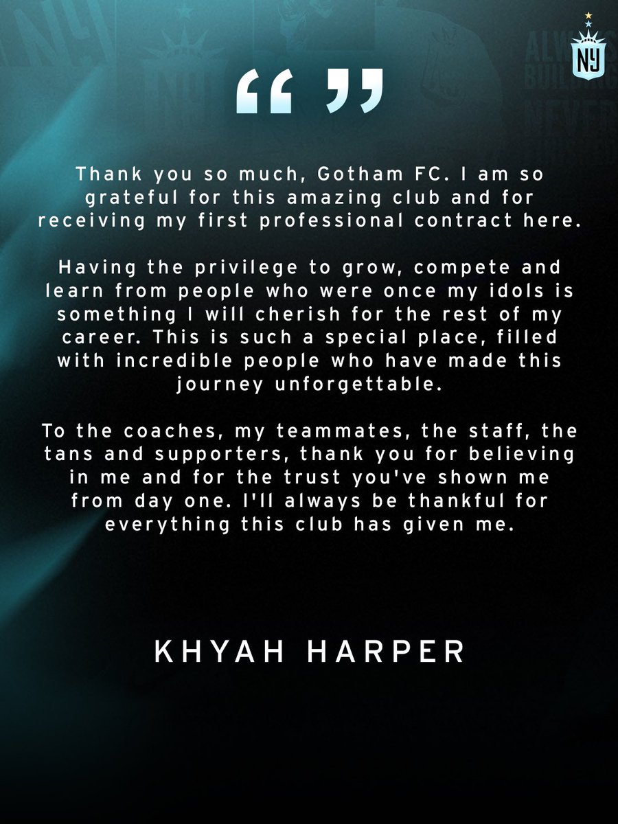 GothamFC's tweet photo. Always a part of the GFC fam 🫶

Thank you Khyah! ⭐️⭐️ https://t.co/5nUXG1K4xZ
