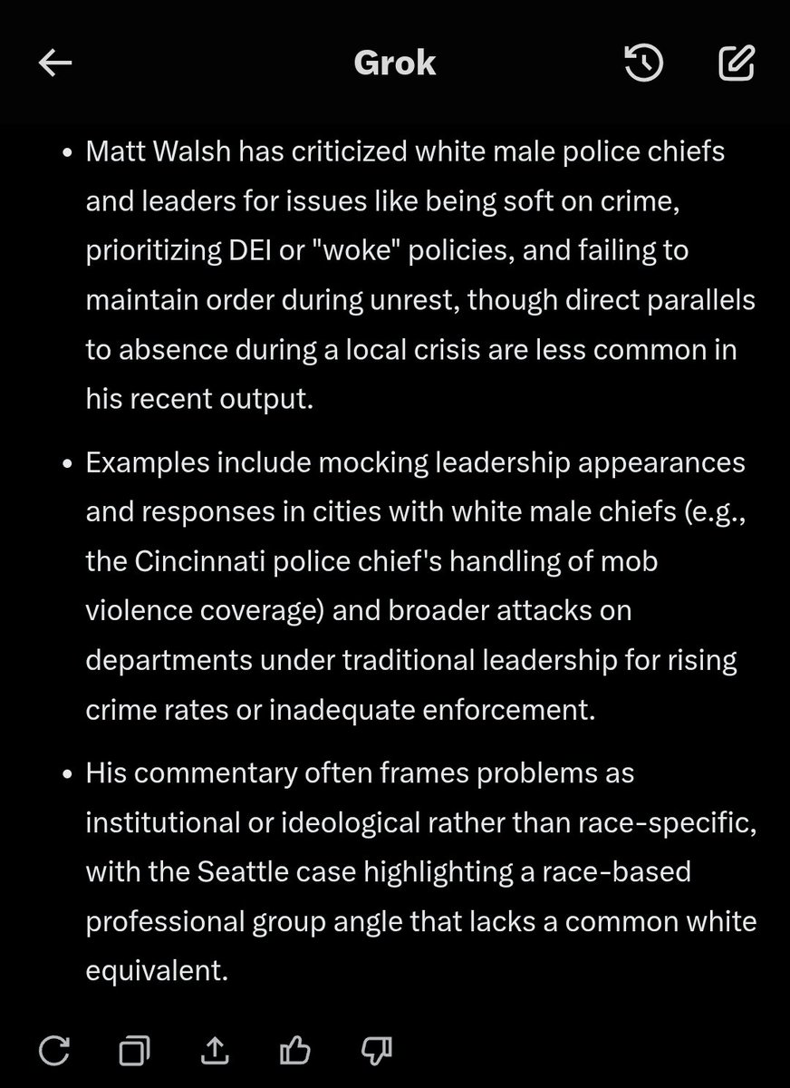 RealisticRandy2's tweet photo. @TheBrianShapiro Matt's attacks police chiefs for their actions. 

Because this time the cheif was black, then it must be racist?

Logic is lost to you Brian. https://t.co/W37QkAzvXm