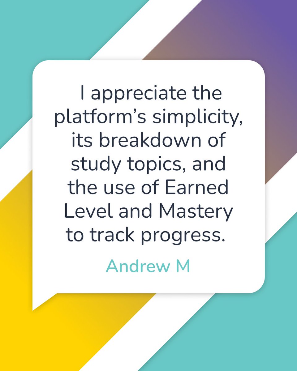 coachingactuary's tweet photo. We love hearing when Coaching Actuaries materials have helped you reach your goals. Thanks to Andrew for reaching out to let us know how we were able to help!

#countonCA #feedback #aspiringactuaries https://t.co/9C4cWoJPAs