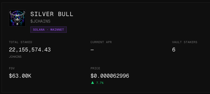 $JCHAINS The Silver Bull 🐂 tweet media