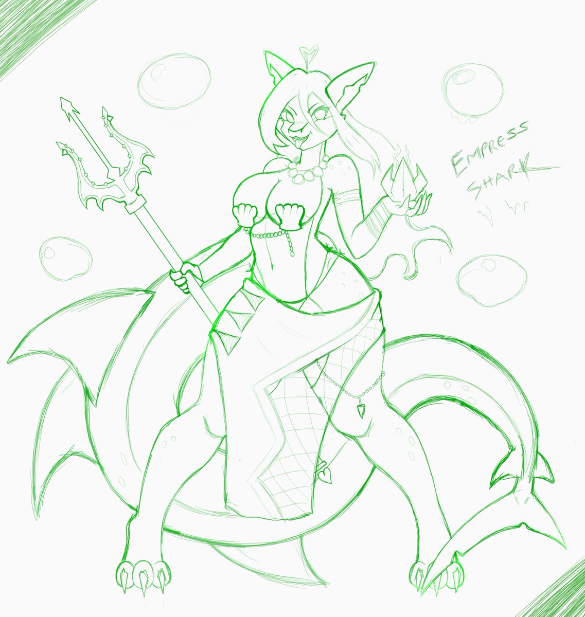 Doctorr_007's tweet photo. WIP for Empress Shark 
I'm thinking green 😌 https://t.co/YDRKMebBoH