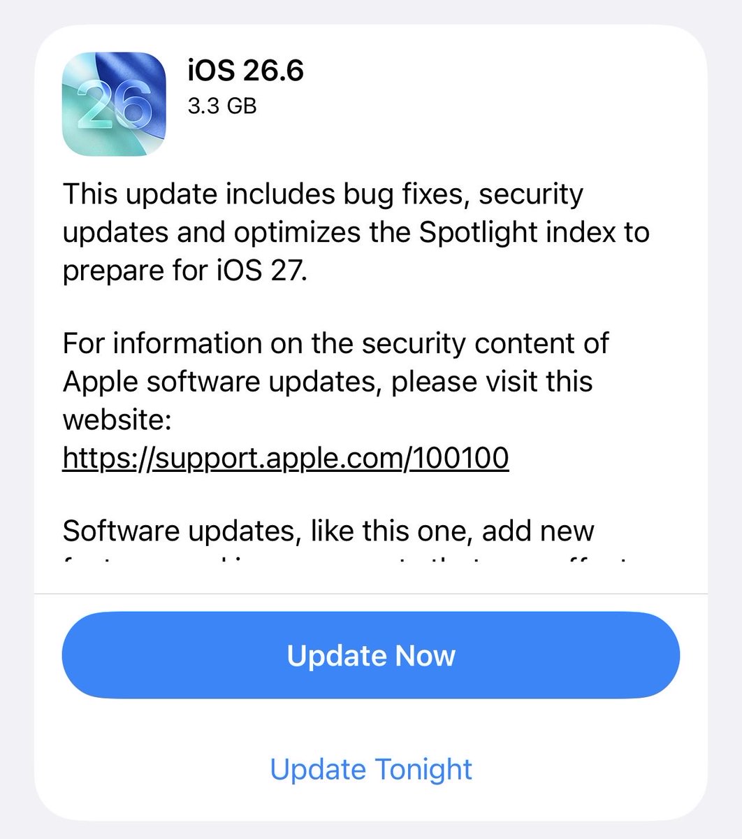 Malwarebytes's tweet photo. Apple’s latest security update fixes multiple vulnerabilities related to how devices process images. 

In some attacks, opening a malicious image could give attackers access to your device. https://t.co/fJdqnC8UOW