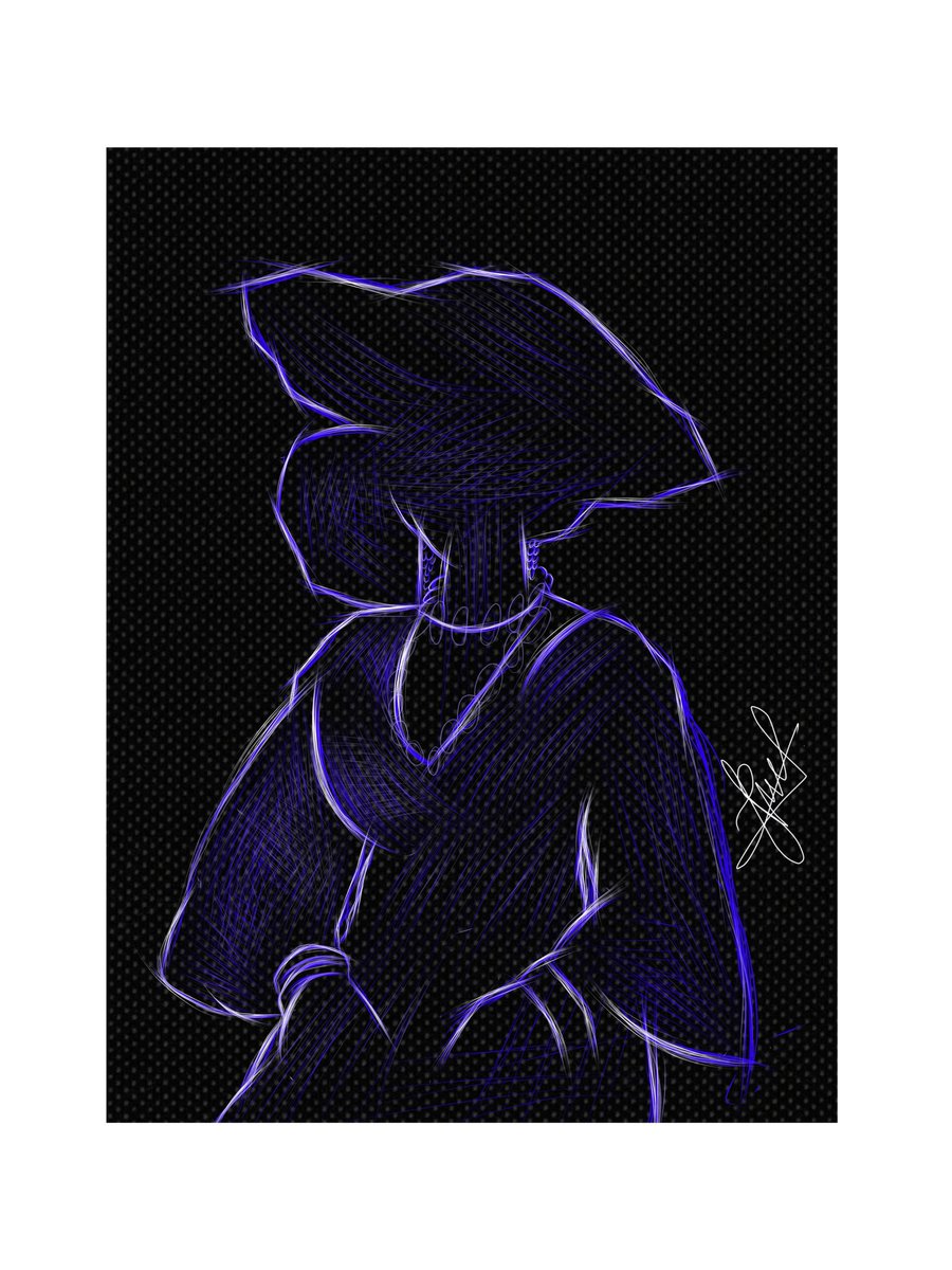 Jhaycartz's tweet photo. New painting || A woman 
Day 23 

Artist : Jhaycartz
 Size : 30 x 40 inches 
Medium : Digital….. 
Art Style : #Blueneonglow  
Year 2026
#TAFAnnivesaryChallenge https://t.co/zJBUw6kUi3