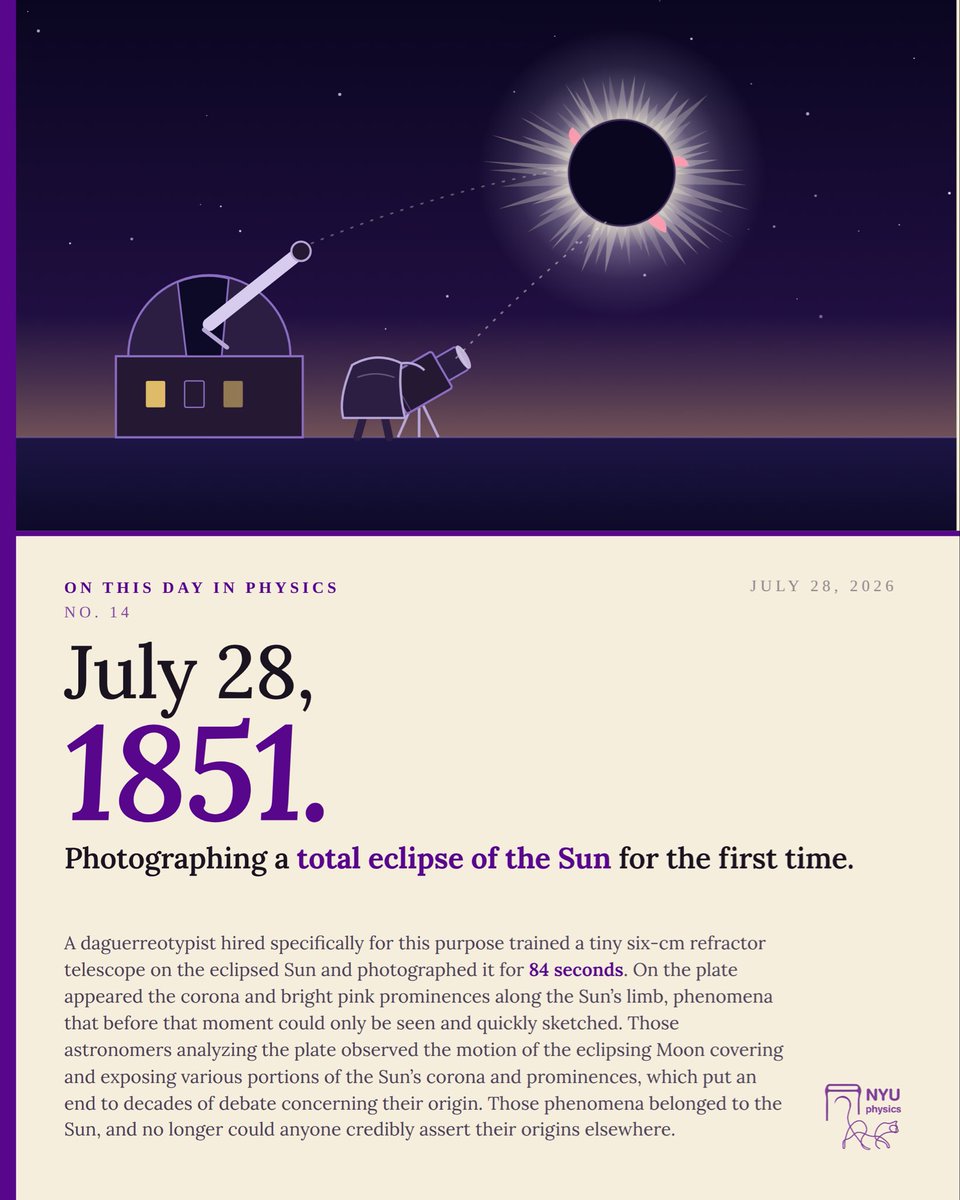 NYUPhysics's tweet photo. OTDIP NO. 14! #NYU #OTDIP #NYUPHYSICS #PHYSICS #NYC https://t.co/nrC0eaoFPt
