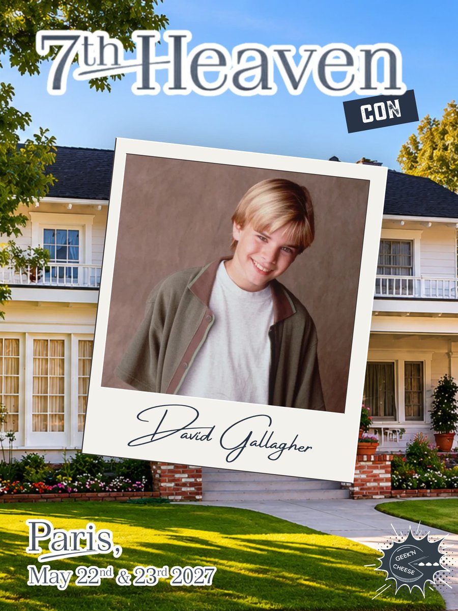 FrConventions's tweet photo. David Gallagher sera à la #7thHeavenCon de @GeeknCheese https://t.co/XLPT8irLnj