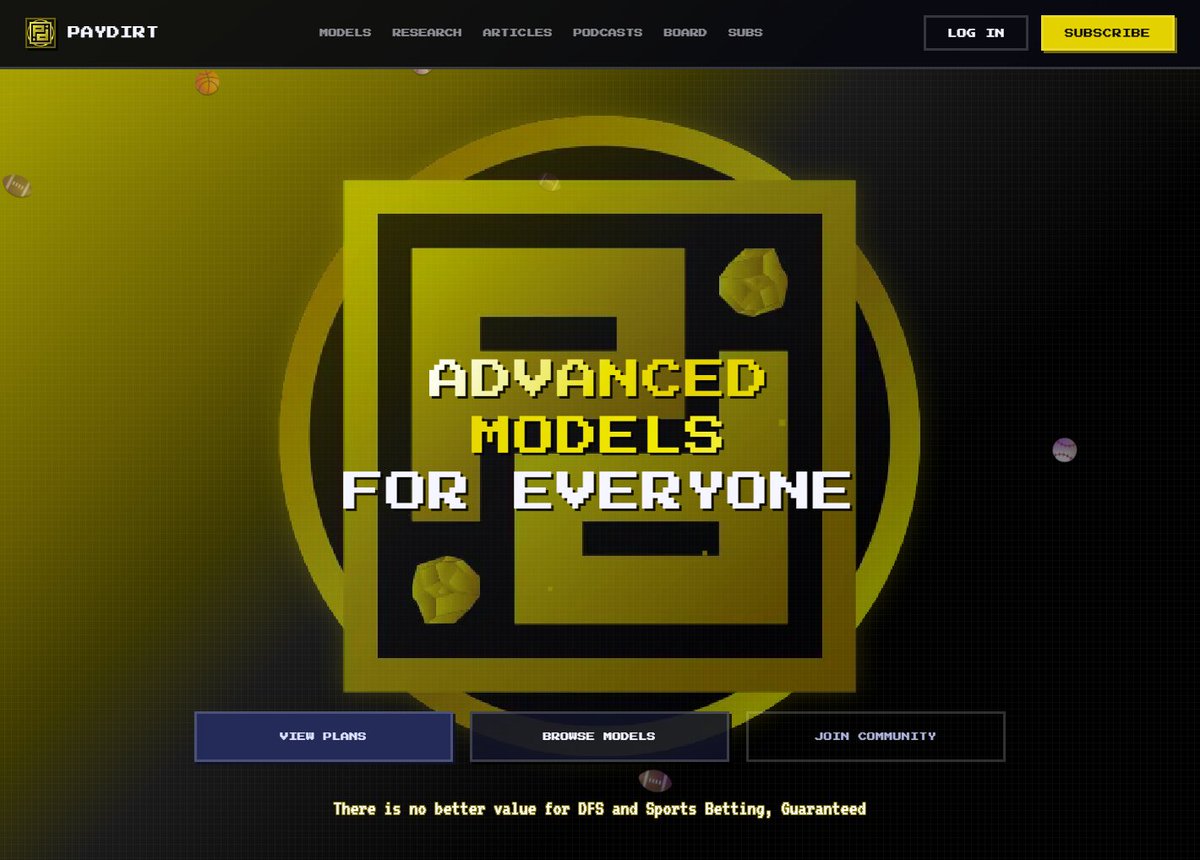 Paydirt_DFS's tweet photo. Paydirt has gotten a big facelift!

Paydirt has been rebuilt to be faster, cleaner, and more fun to use. Includes the Portfolio Manager, Contest Analyzer, and all other ROO/betting models you have come to love, all for the same awesome value.

https://t.co/0MRHljQ5R1 https://t.co/pt8n1NfTKz