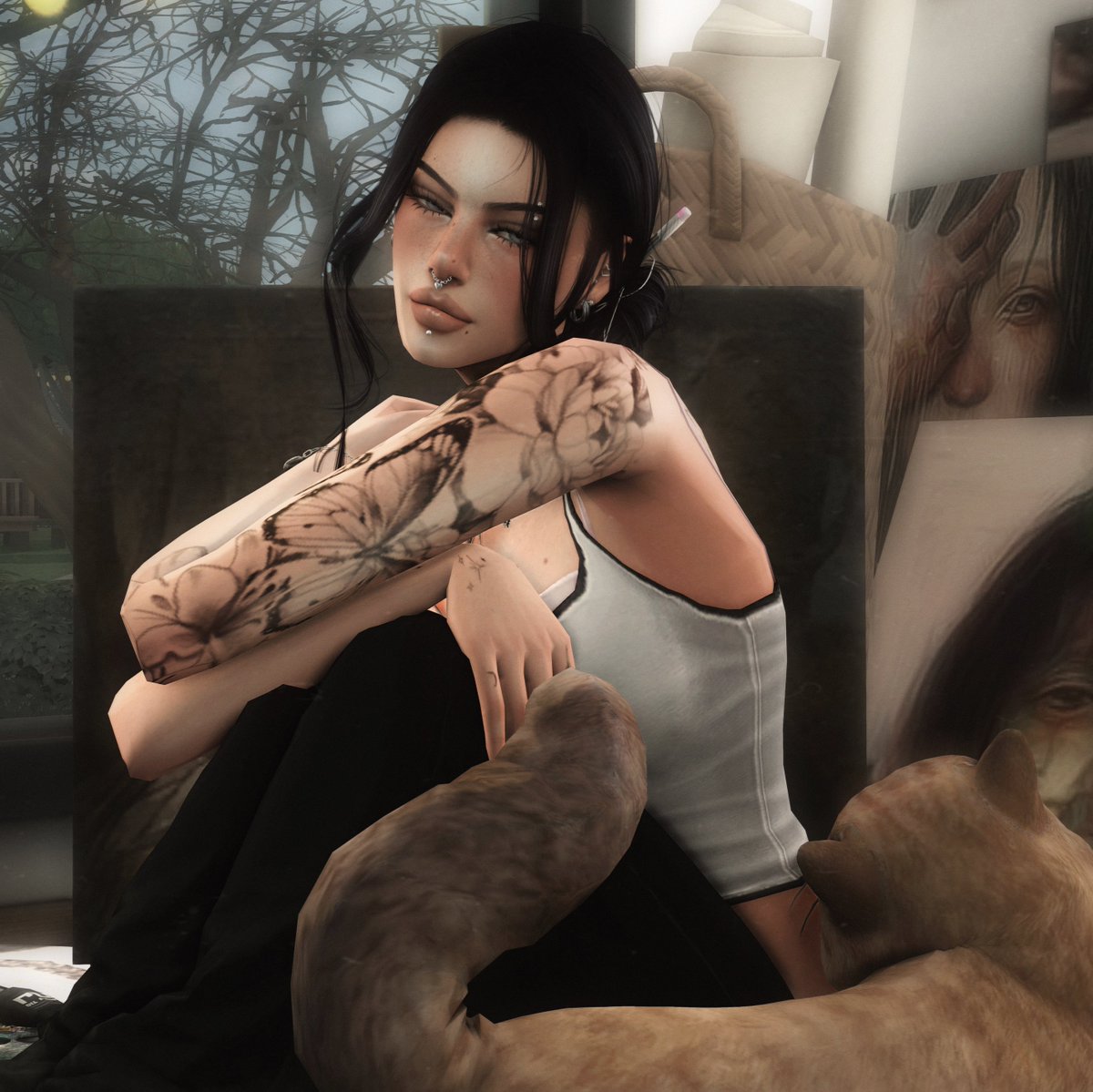 SoftBlueSide's tweet photo. Kitty distraction 🐾 https://t.co/v46mP7o38S