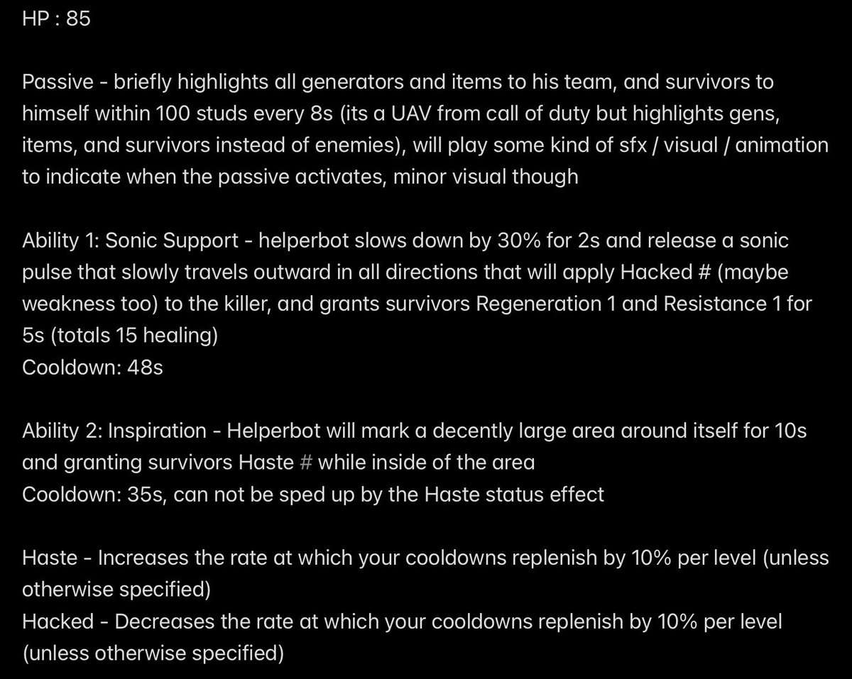 LimesRBLX's tweet photo. Upcoming Survivor: Helperbot
They’re currently in testing :) here’s a look at their kit https://t.co/YfFZPvbPhD
